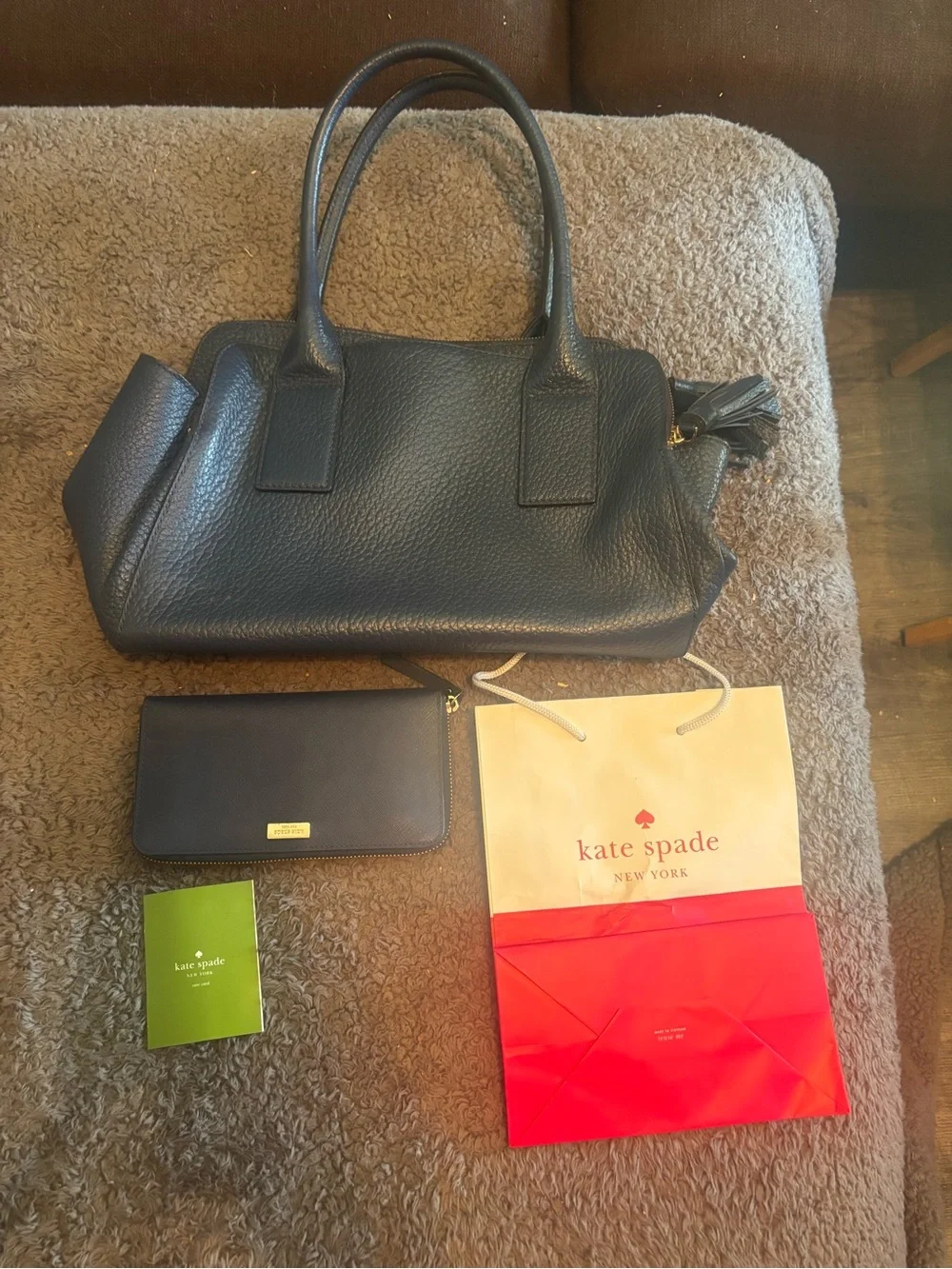 kate spade pebbled leather